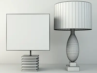 Table Lamps by ZARA HOME 1 3D model