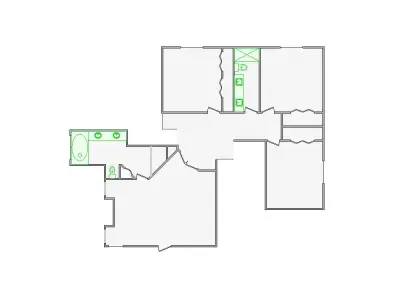  Detailed Interior Sketch - 4001-4500 SF - Xactimate 3D model