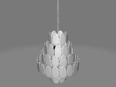 Light Unique - Statement Tiered Chandelier 3D model