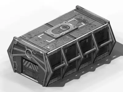 Different dimension - warehouse 02 3D model