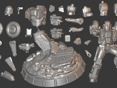 Robotech Cyclone 3D print model