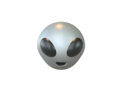 Alien Head Pack Vol 1 Low-poly 3D model