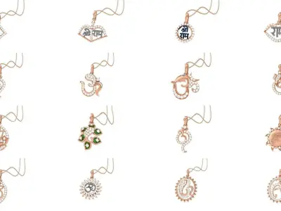 72 Spiritual Pendants  3D Model Pack