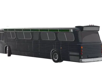 City Bus Low-poly 3D model 4