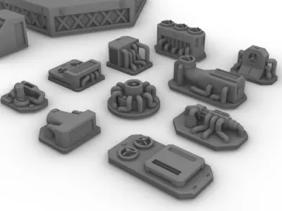Infrastructure and Objectives Pack 05 3D print model