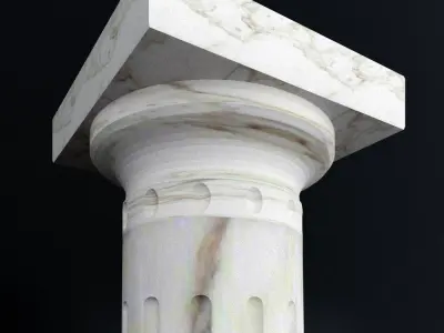 Doric Column Modelling Free 3D model