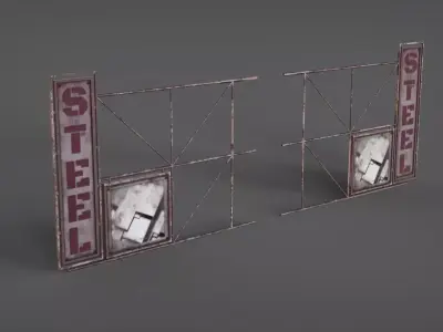 Signboard Big Free low-poly 3D model