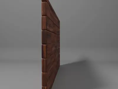 Redwood Wood Mosaic Tile wall panel Free low-poly 3D model