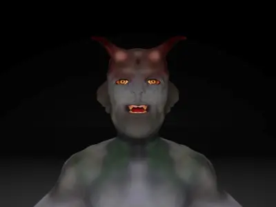 Horror monster model AAA Low-poly Low-poly 3D model