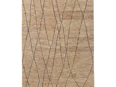BHANDARA JUTE RUG Camel 3D model