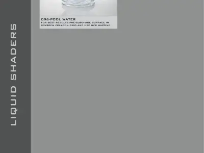 Shaders for VrayforC4D - Bundle 03 Liquid 3D model