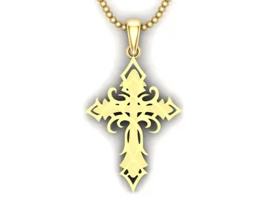 Light Gold Cross New Design  CP 13 3D print model