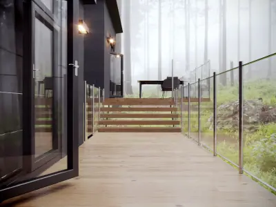 Wooden Terrace - 3dsMax and Corona Render  3D model