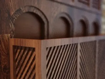 Arabic Window Mashrabiya 3D model