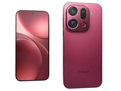 OPPO Find X9 Pro Light Red 3D model