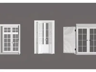 French window 3D model