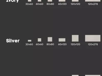 Keope Grace Limestone Effect Tile Vol 2 -Set of 18 Texture