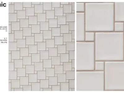 Square Tile in Hopscotch Layout Texture