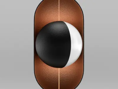 Moonlight Pendant Lamp Vertical 3D model