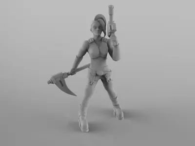 Lucia - Female Gang member 3D print model
