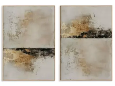 Abstract Painting Frame set 3D model 866