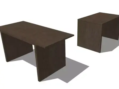 table-transforming two side tables 3D model