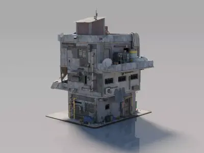 Neighborhood House Building 6 3D model