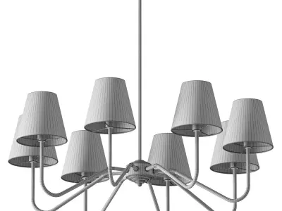 Lassen Brass Chandelier Docos 3D model