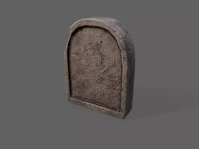 Tombstone PBR asset 3D model