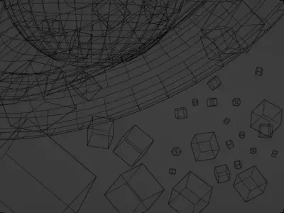 Black Hole Low-poly 3D model