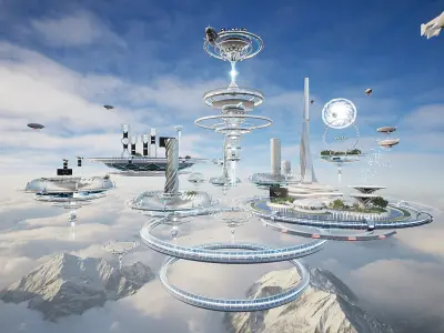 MetaPlanet City 3D model