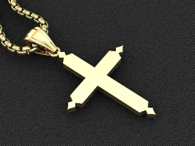 Cross Light Gold 3CP071 3DM STL 3D model