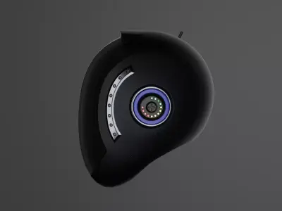 Scifi Helmet Low-poly 3D model