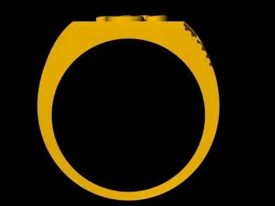 om ring 3dm file 3D print model