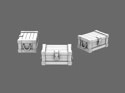 BWTF Scenic Small Wooden Crates 3D print model