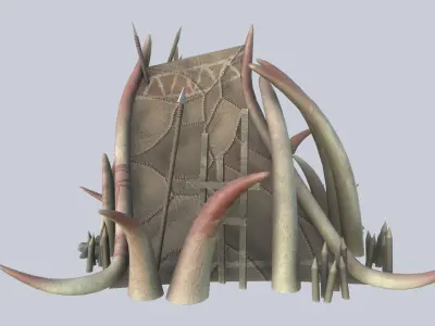 Orc house Low-poly 3D model order
