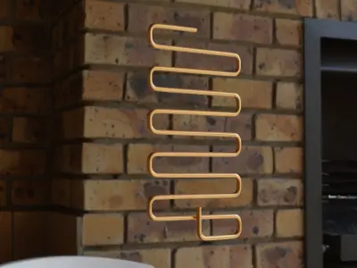 Copper Pipes 3D model