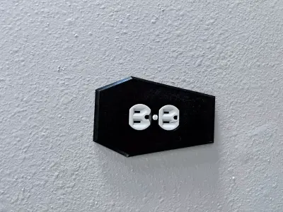 Coffin Shaped outlet cover 3D print model