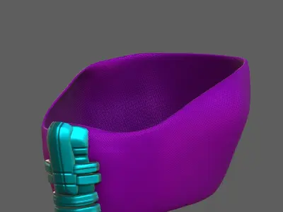 Gas mask helmet 3d model scifi Low-poly  Low-poly 3D model