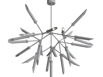 Spur chandelier 3D model