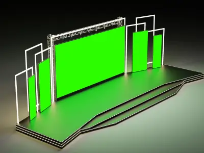 Event stage design 02 3D model
