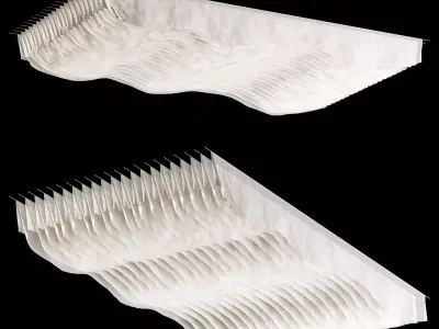  decorative fabric ceiling 3 3D model