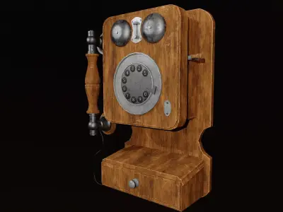 Rotarty Phone 3D model