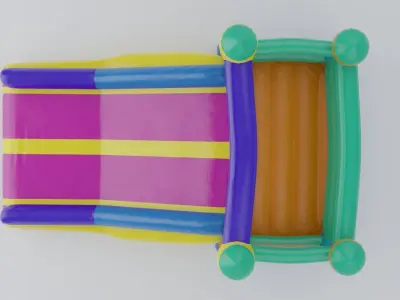 Inflatable castle shape 3D model