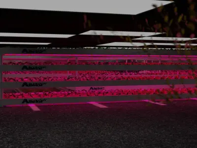 3D Realistic indoor vertical farming Low-poly 3D model