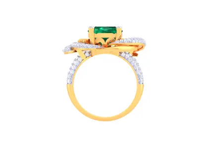 Women Ring  Render 3dm STL OBJ FBX Details 3D print model 415