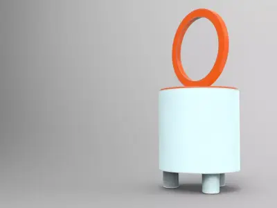 Mica Sugar Bowl Low-poly 3D model