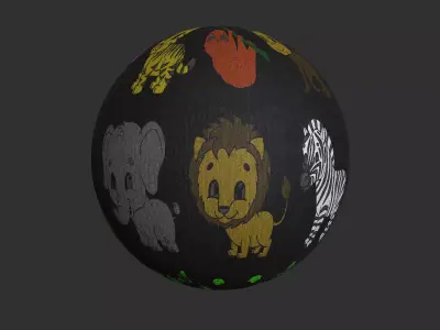 Animals Design Carpet 4k Pbr Texture Texture
