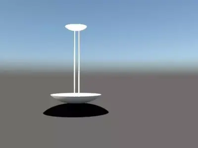 Luminaria Tulipan Low-poly 3D model