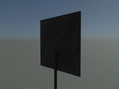 Stop sign rusted Free low-poly 3D model